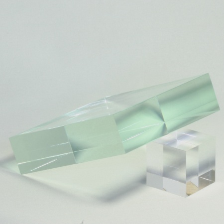 glass effect block compared to clear acrylic